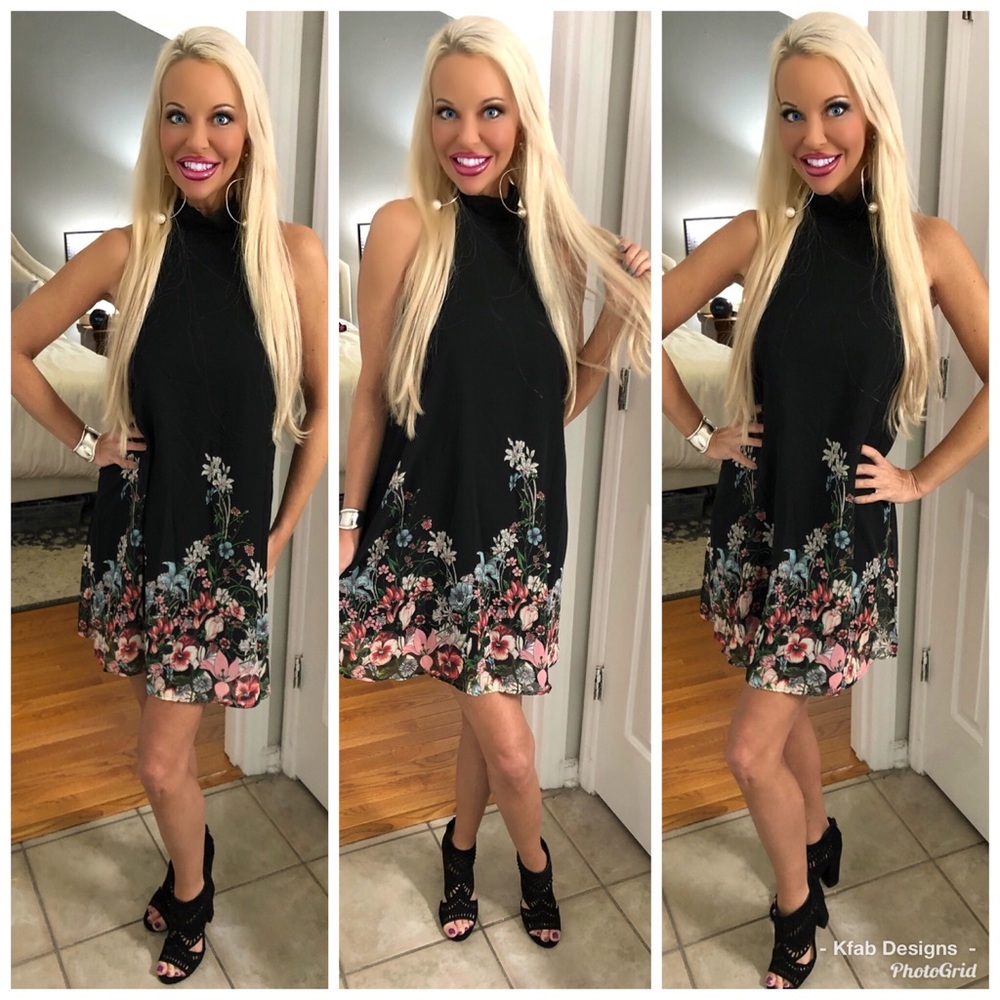 🥰LAST 1! Stunning Embroidered Back Tie Dress! - Picture 3 of 8